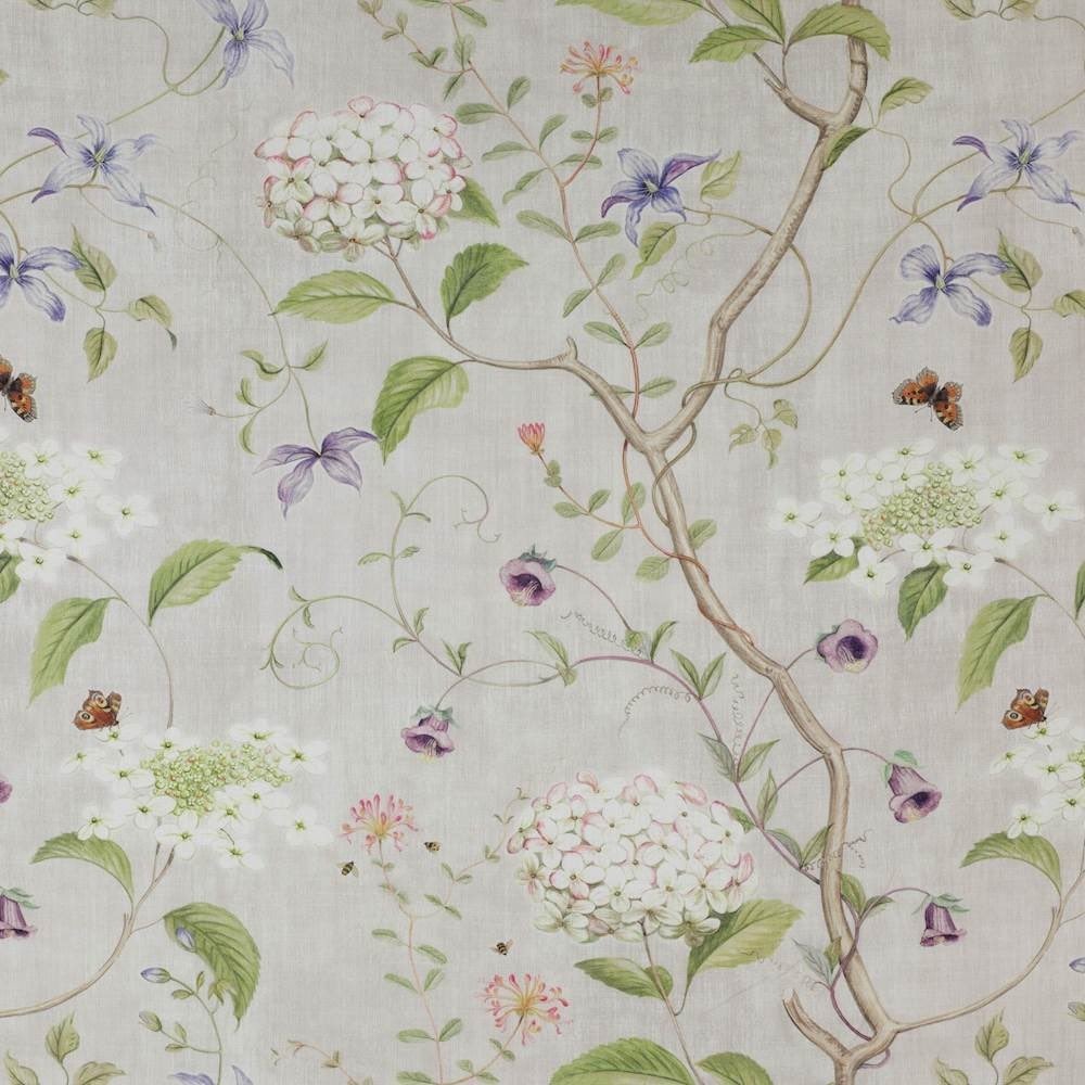 Colefax and Fowler Haslemere Linen Fabric Floral Hydrangea Butterfly 2.3yards